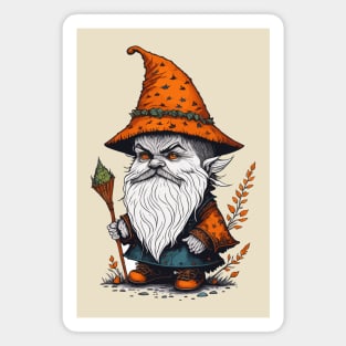 Gnome Celebrating Halloween Magnet